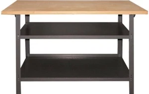 TrendLine Werkbank 120x60x85cm 2 Ablageböden Werktisch Werkstatt Arbeitstisch - Bild 1 von 1