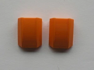 2 x LEGO Orange Slope Curved 2x2 Lip Ref 30602 Set 8108 8970 4508 9678 4101  - Picture 1 of 1