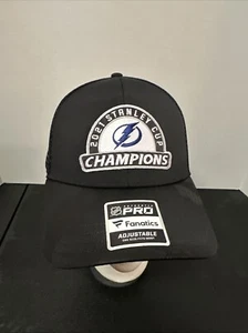 Fanatics 2021 Stanley Cup Champions SnapBack Hat - New - Tampa Bay Lightning - Picture 1 of 7