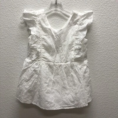 Speechless Kids Girls Medium 10 12 White Eyelet Lace Top Blouse Shirt NWT New - Image 1 of 4