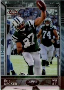 2015 Topps Chrome Refractor ERIC DECKER #99 NEW YORK JETS ๐ - Picture 1 of 1