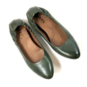 Zapatos planos de ballet Kork-Ease para mujer verdes tacón recogido 6 nuevos - Imagen 1 de 7