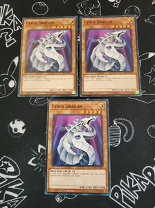 Yugioh - Cyber Dragon LEDD-ENB01 NM 1st ed Common x3 - Picture 1 of 1