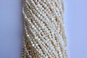 BR50 6-7mm AA echt Zuchtperlen Strang Süßwasser Perle Schmuck Halskette barock - Picture 1 of 1