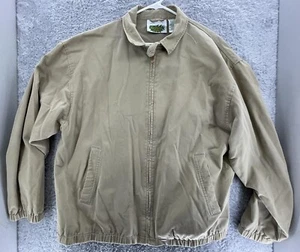 Rainforest Cafe Souvenir Tan Light Brown Vintage Bomber Jacket Men's Size XXL - Picture 1 of 6