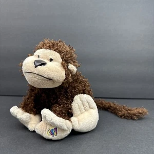 Ganz Webkinz Cheeky Monkey Plush Curly Brown Stuffed Animal Toy 8 Inch HM080 EUC - Picture 1 of 7