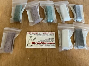 Strop Man Blade Sharping Compound Handcrafted Sharpen Polishing Knife - Set 8 - Picture 1 of 5