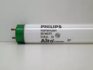 (4-Pack) Philips F25T8/TL841 ALTO Fluorescent Lamp Light Bulb 4100K Cool White - Picture 1 of 1