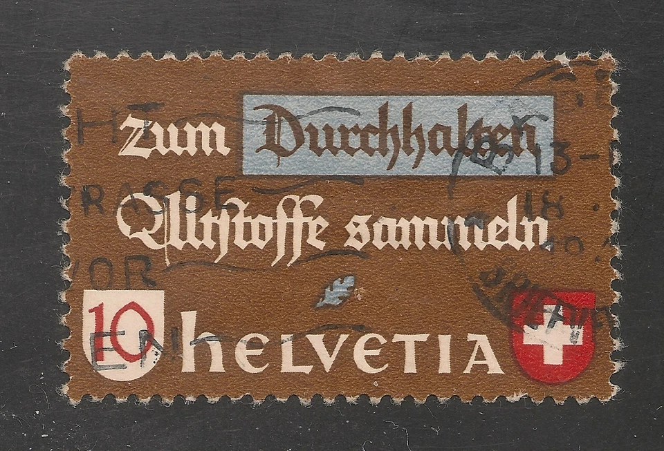 Switzerland #282 (a88) VF USED  1942 10c Reclaim Used Materials (German) - Image 1 of 1