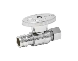 1/2 Zoll PEX (Einlass) x 3/8 Zoll Außendurchmesser (Auslass) 1/4 Umdrehung PEX A gerader Anschlag, Expan. 5 Stück - Bild 1 von 2