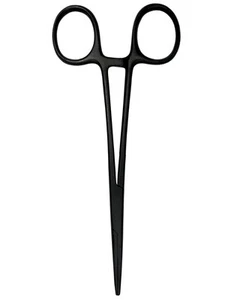 Prestige Medical  5.5" Kelly Forceps - STEALTH EDITION - ALL BLACK - 500-STE  - Picture 1 of 1