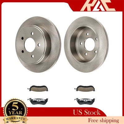 6pcs Rear Brake Rotors and Pads Kit Fit For Ford Crown Victoria Mercury Marquis Foto 1 de 4