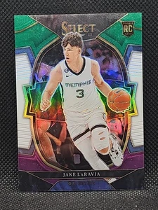 Jake LaRavia Grizzlies Lakers 2022 Select Green/White/Purple Prizm Rookie Card - Picture 1 of 2