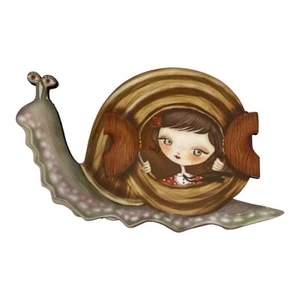 Nuevo Broche Casa Caracol Laliblue Colección Naturaleza Madera Resina En Tarjeta Original - Imagen 1 de 9