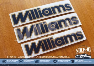 Ensemble 3 Autocollants Stickers pour Renault Clio Williams Phase 2 Conforme - Picture 1 of 3
