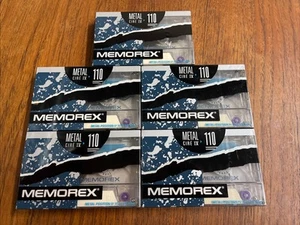 5 Memorex Cire IV 110 Metal Cassette Tapes. - Picture 1 of 3