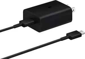 SAMSUNG 15W Wall Charger Type C (USB-C Cable Included), Black - Picture 1 of 5