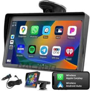 Portable 7'' Wireless for Apple Android CarPlay Touch Screen Car Radio Stereo OZ - Picture 1 of 9