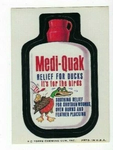 Topps Wacky Packages 1974 séptima serie 7 medi-quak casi nuevo- - Imagen 1 de 1