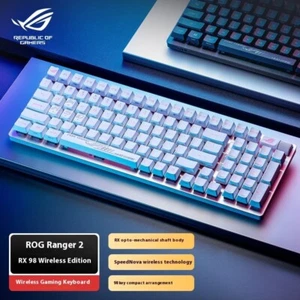 ASUS ROG Strix Scope II RX 98 ABS/PBT Wireless Gaming Keyboard-White - Picture 1 of 82