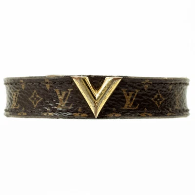 Louis Vuitton Bracelet Essential V Leather Bangle M6042F Monogram Canvas Leather - Image 1 of 4