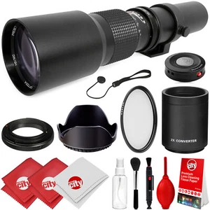 Opteka 500mm/1000mm Telephoto Lens for Sony Alpha a200 a300 a350 a230 a330 a380 - Picture 1 of 10