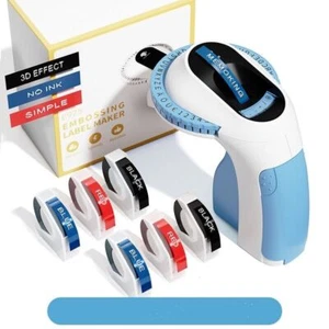 Präge-Beschriftungsgerät +6x Schriftband 9mm Embossing Label Maker - Bild 1 von 12