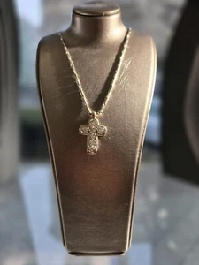 Kette mit Anhänger Kreuz CHIMENTO Gold 18 K mit Brillantbesatz  [ 061826 ] - Bild 1 von 10