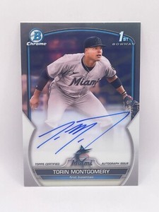 2023 Bowman Chrome Baseball 1st Bowman Auto Torin Montgomery CPA-TM DD1