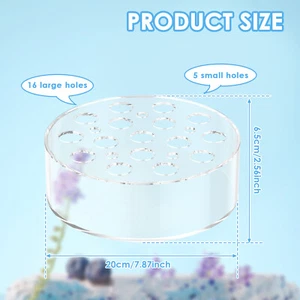 Acrylic Flower Vase for Centerpieces Clear Acrylic Flower Vase Round tyJIR - Picture 1 of 11