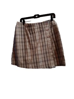 Pantalón Corto Tapemeasure Mujer Cuadros Negro Blanco Beige Talla 12 100% Algodón Golf Tenis Foto 1 de 4