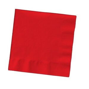 2-ply Paper Beverage Cocktail Napkins Bar Party Small - Solid Colors Disposable