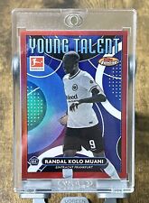 2022-23 Topps Finest Bundesliga Randal Kolo Muani 5/5 Red Young Talent Rookie RC