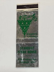 Vtg MATCHBOOK COVER Stardust Steakhouse Christmas Tree, Columbus, Ohio - Picture 1 of 2