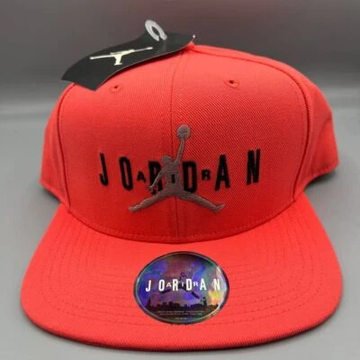 Air Jordan Hat Men Salmon Pink Embroidered Jumpman Snap Back Cap New - Image 1 of 4
