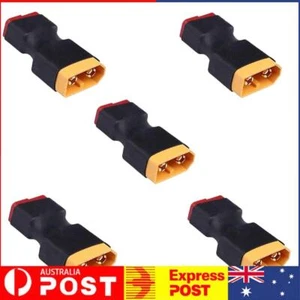 5 PCS XT60 Male To Deans Plug Female T Adapter No Wires for Lipo Battery RC Part - Picture 1 of 11