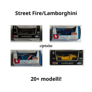 Bburago Street Fire burago Lamborghini - Scala 1:43 - Scegli le tue preferite! - Foto 1 di 22