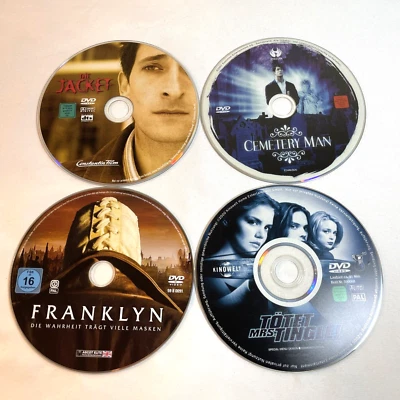 4 THRILLER MOVIES (DVD Lot) PAL Region 2 - Comedy Thriller Sci-Fi *Disc Only* - Image 1 of 4