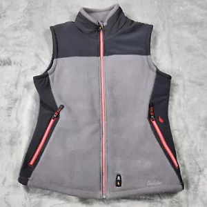 Cabelas Fleece Women's Medium Gerbing Wind Shear Heated Vest Gray Sweater - Picture 1 of 12