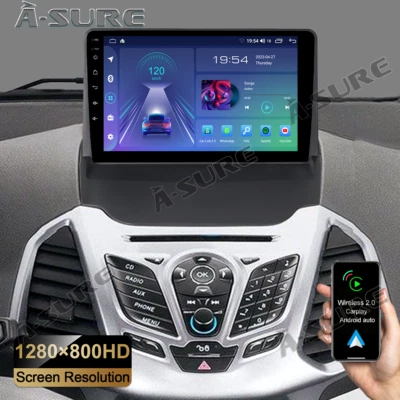 2+32GB Android 13 Autoradio Navi WiFi 2 DIN CarPlay per Ford EcoSport 2012-2017 - Immagine 1 di 4