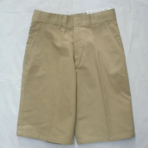 Boys Khaki Pirma Press Adjustable Waist Uniform Shorts Size 10 - Picture 1 of 4