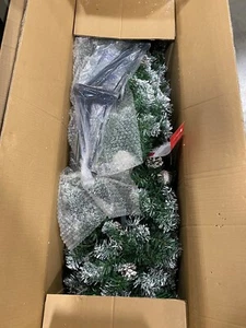 Frosted Christmas Tree - Pre-Lit - 46.3" x 14.4" x 15.4" - Picture 1 of 2