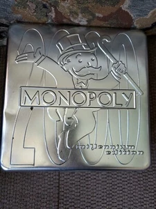 Silver Collector’s Tin 2000 Millennium Edition of Monopoly From Parker Brothers - Picture 1 of 18