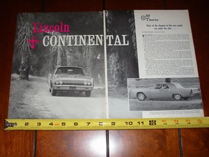 1963 LINCOLN CONTINENTAL ORIGINAL ARTICLE - Picture 1 of 3