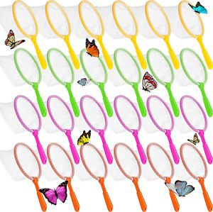 24 Pcs Butterfly Bug Net for Kids Insect Collecting Net Bug Catcher Fishing Net