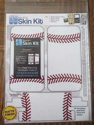 Kit de piel DecalGirl - BÉISBOL - se adapta a los modelos Apple iPhone 4 y 4S, todos los operadores Foto 1 de 2