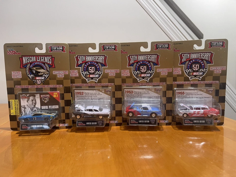 1:64th Racing Champions 55 Chevy 1952, 53, 55 Nascar Legends 50th David Pearson - Image 1 of 4