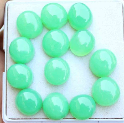 75,90 quilates 100 % crisoprasa natural color ónix cabujón suelto 10 mm piedra preciosa Foto 1 de 4