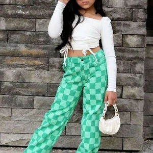 Children's What the check jeans - Picture 1 of 3