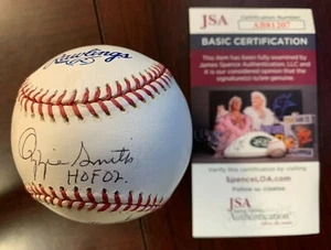 Ozzie Smith Signed 'HOF02" Baseball w/ JSA Certificate of Authenticity CM695 - Picture 1 of 5